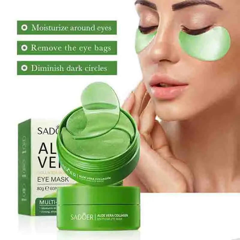 Sheet Mask Collagen - Mascarilla de colágeno de Aloe Vera,