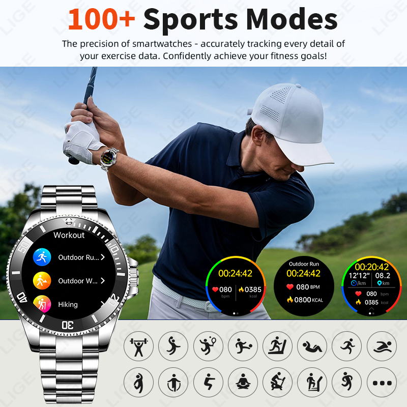 Reloj inteligente LIGE de nuev - Korean Luxury Lifestyle reseña y precio
