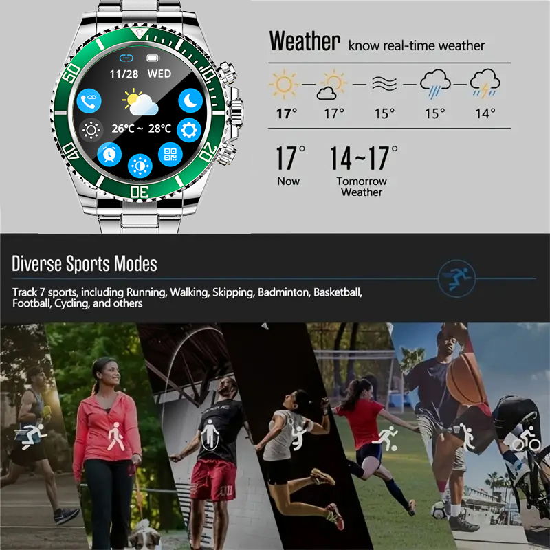 Aiweile-reloj inteligente AW12 - Korean Luxury Lifestyle reseña y precio